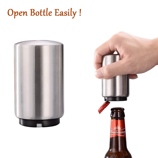 Automatic Beer Soda Bottle Opener Push Down Opener For Bar Cap Bottle Magnetic  Automatic Beer Soda Bottle Opener Push Down Opener For Bar Cap Bottle Magnetic
